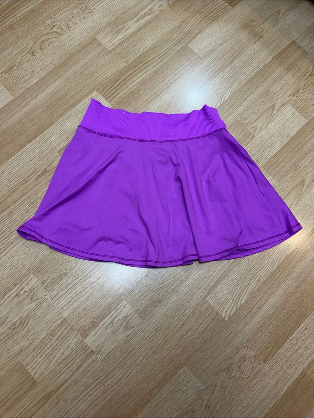Justice Girls XL Plus 16P 18P Purple Flowy Athletic Skort Built In Shorts